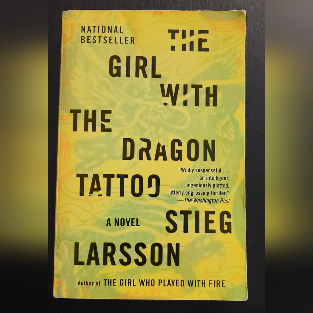 The Girl with the Dragon tattoo novel paperback Steg Larsson book